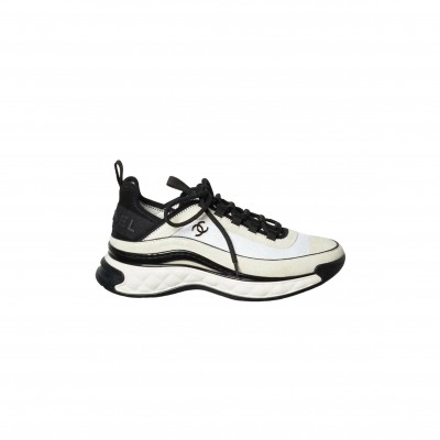 CHANEL SNEAKERS FABRIC & SUEDE CALFSKIN WHITE G39070 Y56144 0Q241